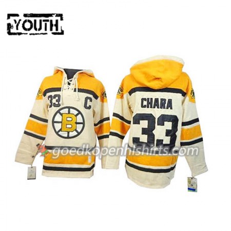 Boston Bruins Zdeno Chara 33 Cream Hoodie Sawyer - Kinderen